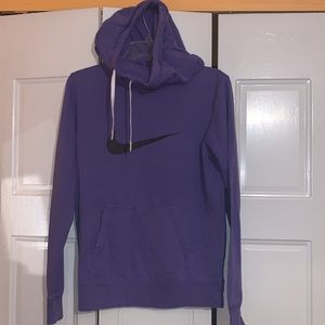 🌸high neck NIKE purple hoodie!
